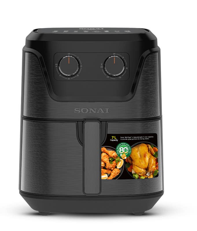 Sonai MAR-710 Cook Master Pro Classic Air Fryer, 2000 Watt, 7L - Black