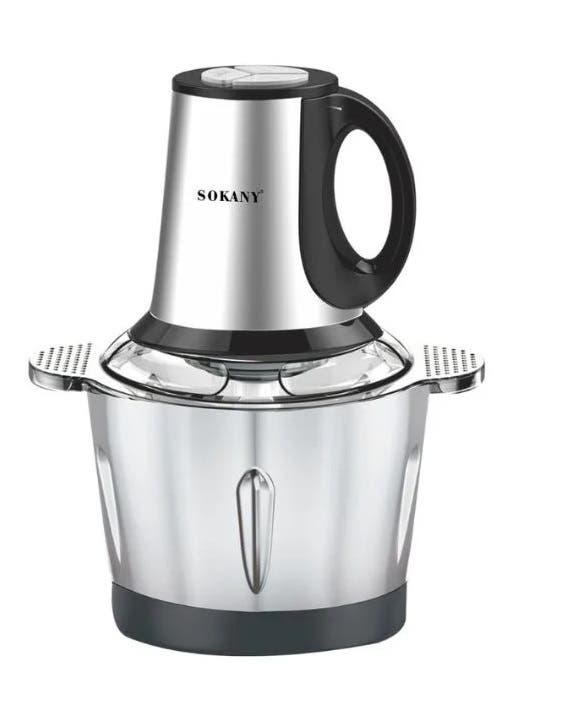 Sokany SK-7011N Stainless Steel Chopper, 3L, 800 W - Black Silver