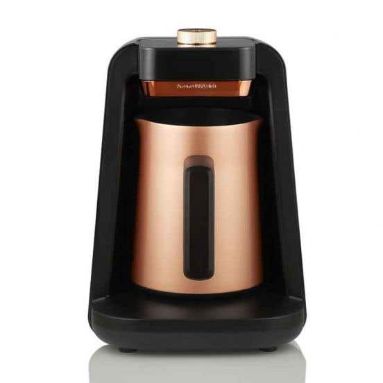 Okka OK0026 Rich Pro Turkish Coffee Machine, 700W, 5 Cups - Black Copper