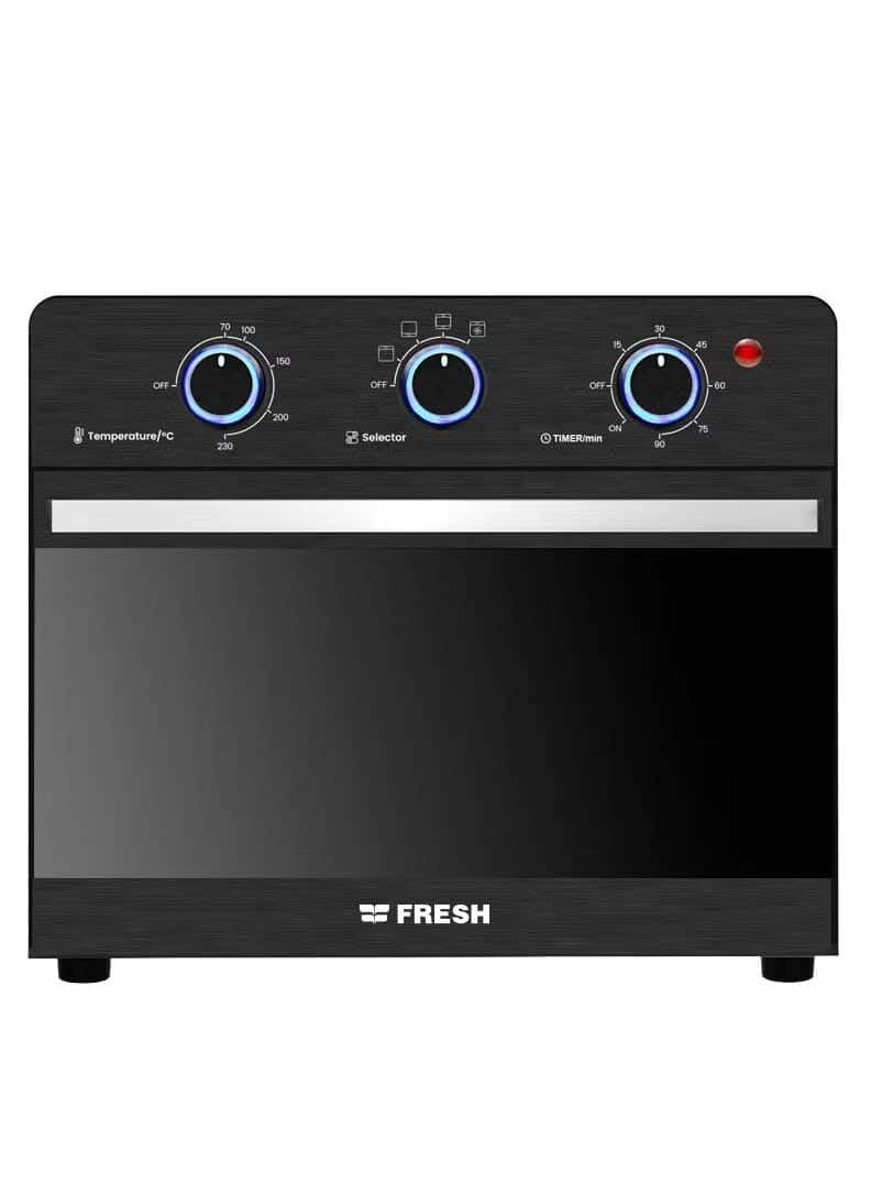 Fresh F-25Pb Air Fryer, 25 L, 1600 W, Led Light, Without Oil, Non-Slip Feet - Black Silver
