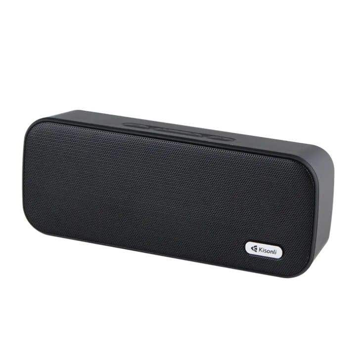 Kisonli KS-2002 Bluetooth Speaker, 16 Watt , Battary 1200 Mah, Compatible With Multi Devices, Bt/Fm/Tf/Aux/Tws - Black