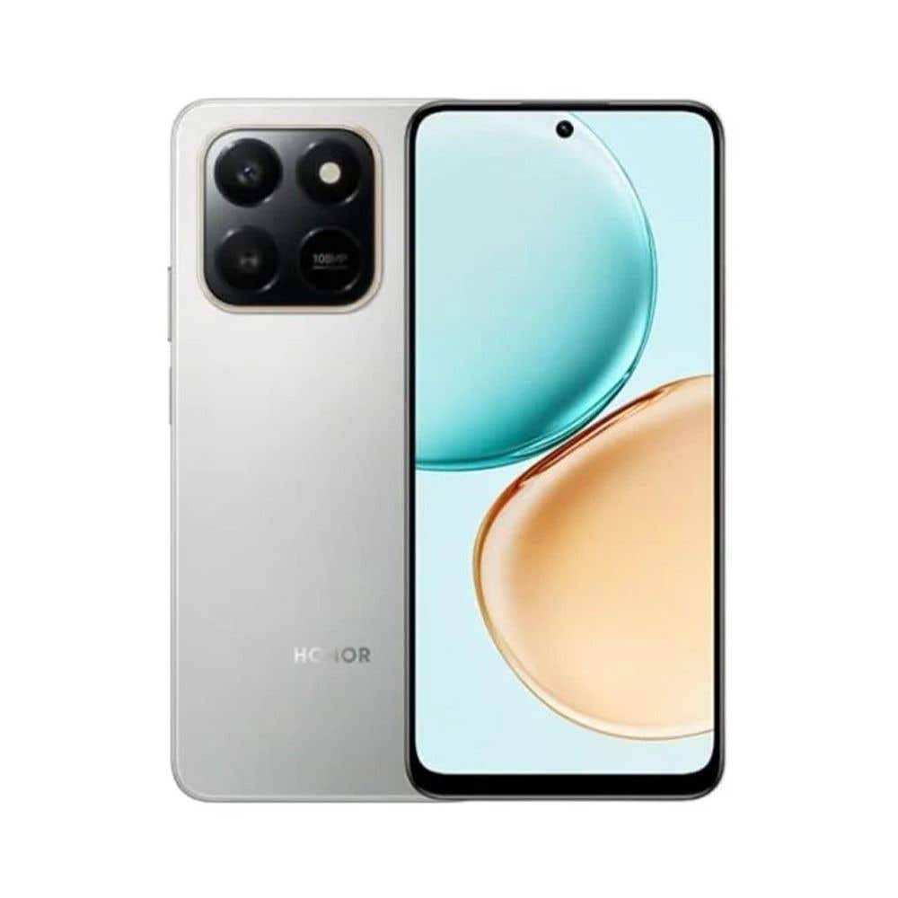 Honor X7D Smartphone, 256GB, 8GB RAM, 4G LTE - Silver