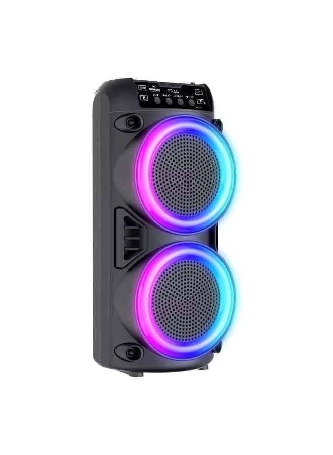 Gamma GT-323 Bluetooth Speaker, Portable, Dual, 3 Inch, 1200 mAh, Type-C - Black