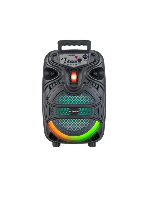 Platinum 8-inch 10W USB Speaker with Remote Control and SD Card Slot, AH-825 - Black