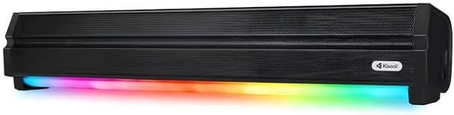 Kisonli LED-802 Speaker, 5 Watts, Bluetooth, Type-C, 5 Hour Battery - Black
