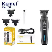 Kemei KM-1747 Electric Shaver, Cordless, 5W - Black