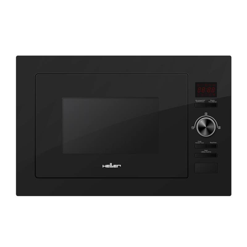 Heller HMBN-25G-BK Built-in Microwave, Digital, 25 Liters, 900 Watts, 8 Programs - Black