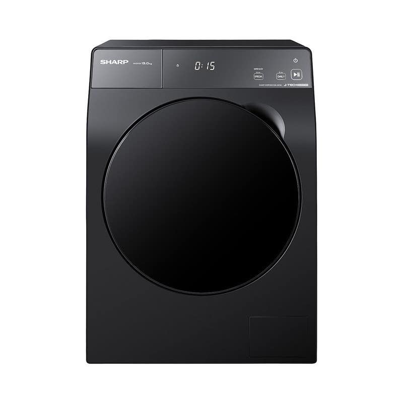 Sharp ES-FP132KLE-G Fully Automatic Front Loading Washing Machine, 13 kg, Inverter - Black