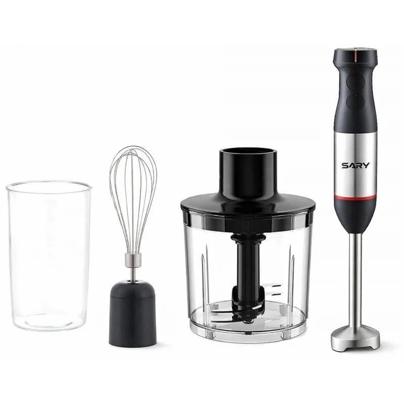 Sari HG7717 Hand Blender, 1200 Watts, 500 ml - Black Silver