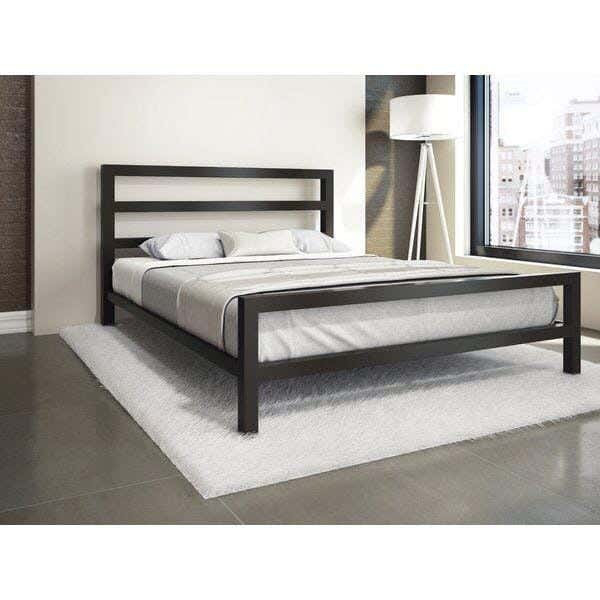 Steel Bed, 160×200 - Black