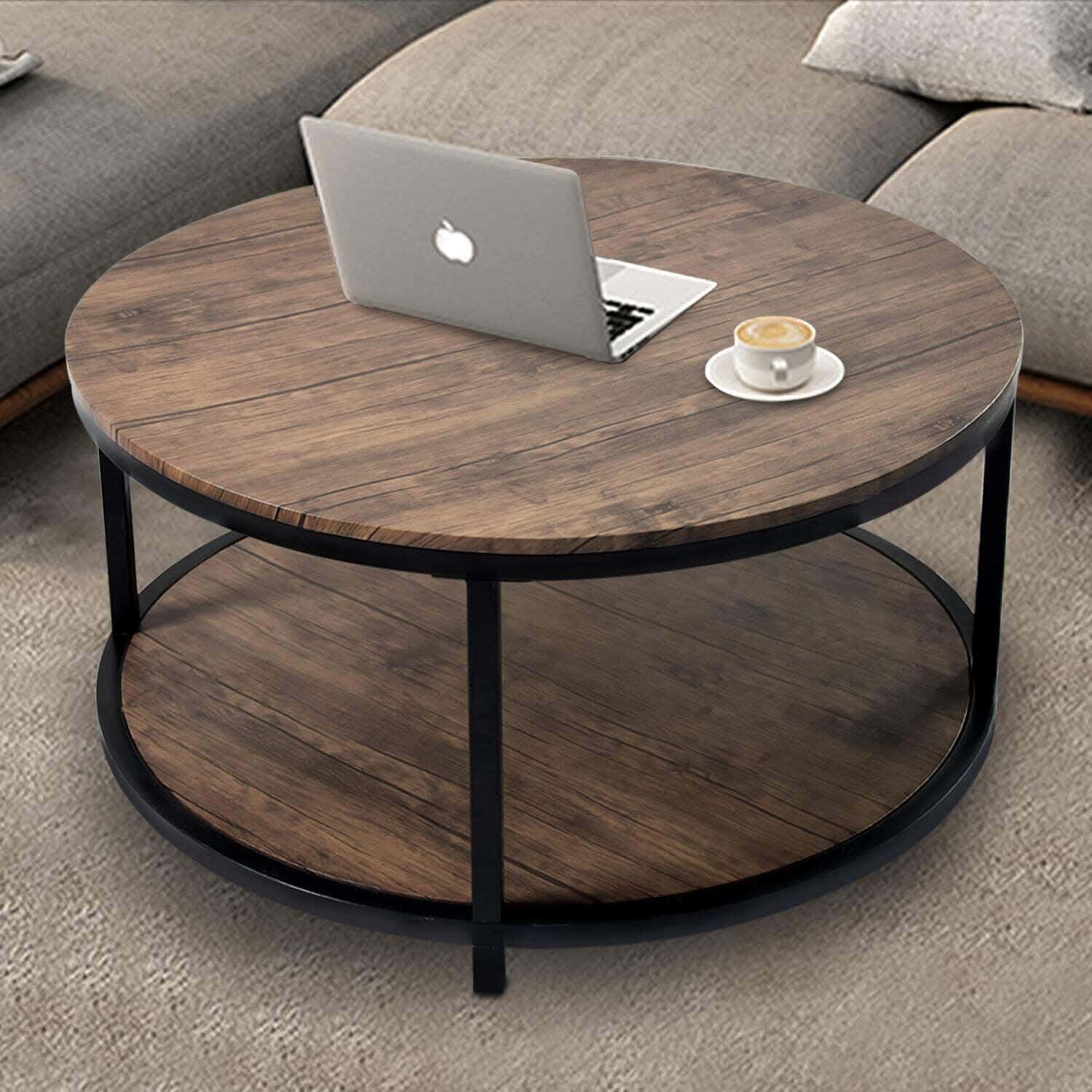 Steel Center Table, 45× 80 cm - Black