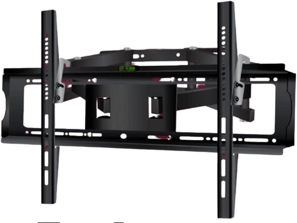 Ember Five EM-55 TV Stand, Movable, Iron, 26" to 55" - Black
