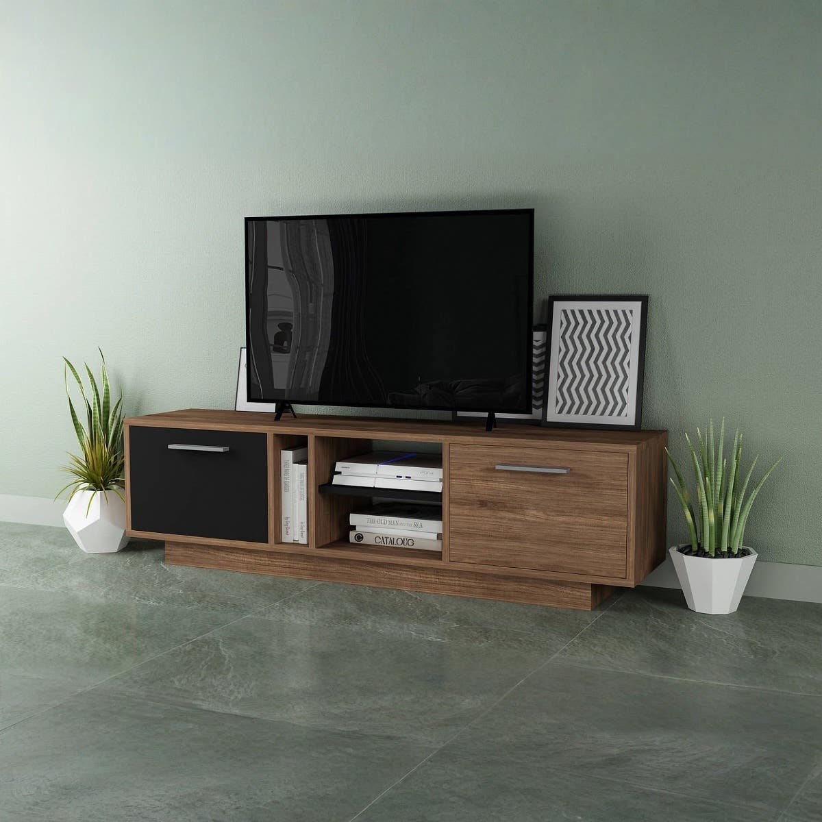 Wooden Tv Table, 140X40X30 Cm - Brown