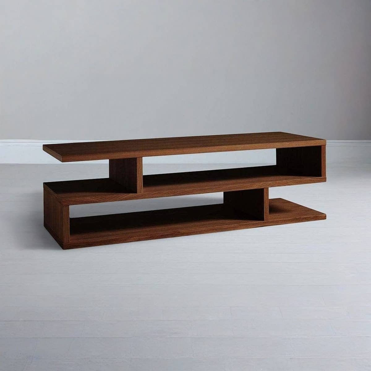Wooden MDF TV Table,120×40×30 cm - Brown
