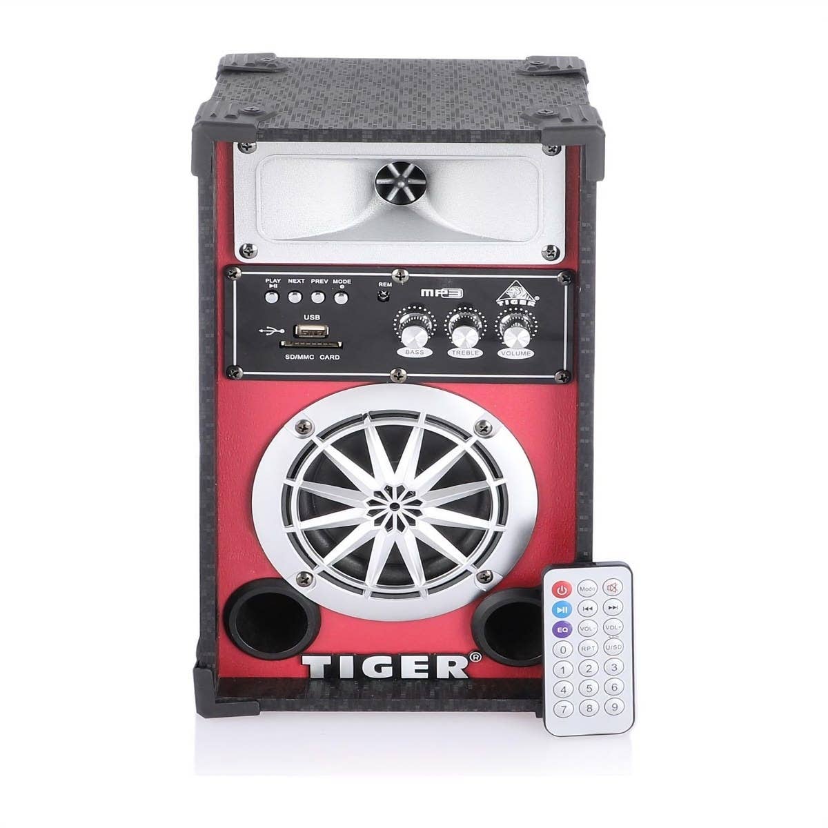 Tiger TG3100/1 Subwoofer, 5 Watt - Black Red