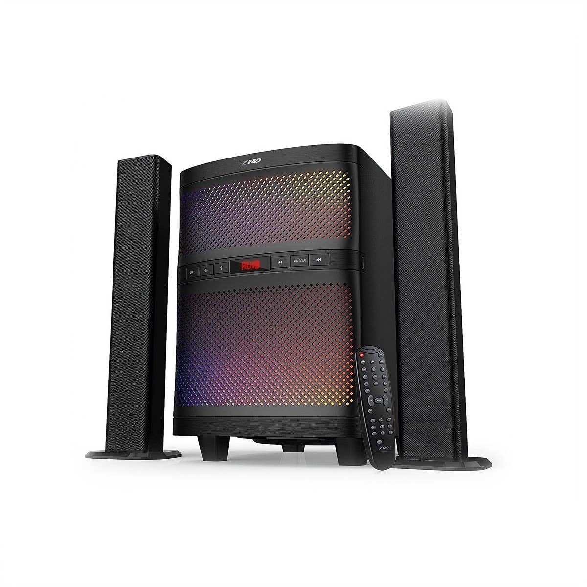 Home Theater T200X , 140W, Bluetooth, LED Lighting, USB, AUX - Black