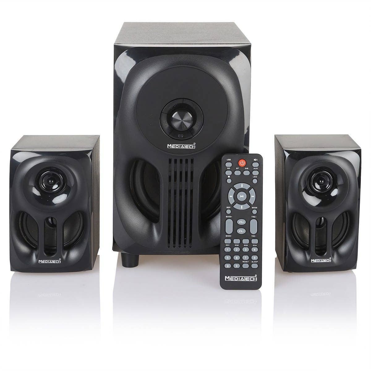 Media Tech MT-330 Sub Woofer, 3 Pieces - Black