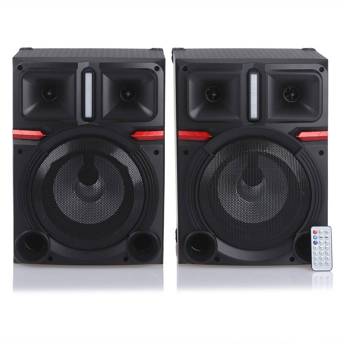 Phantom Ph-8400/8300 Subwoofer Speaker Set,2 Pieces, 8 Inch - Black