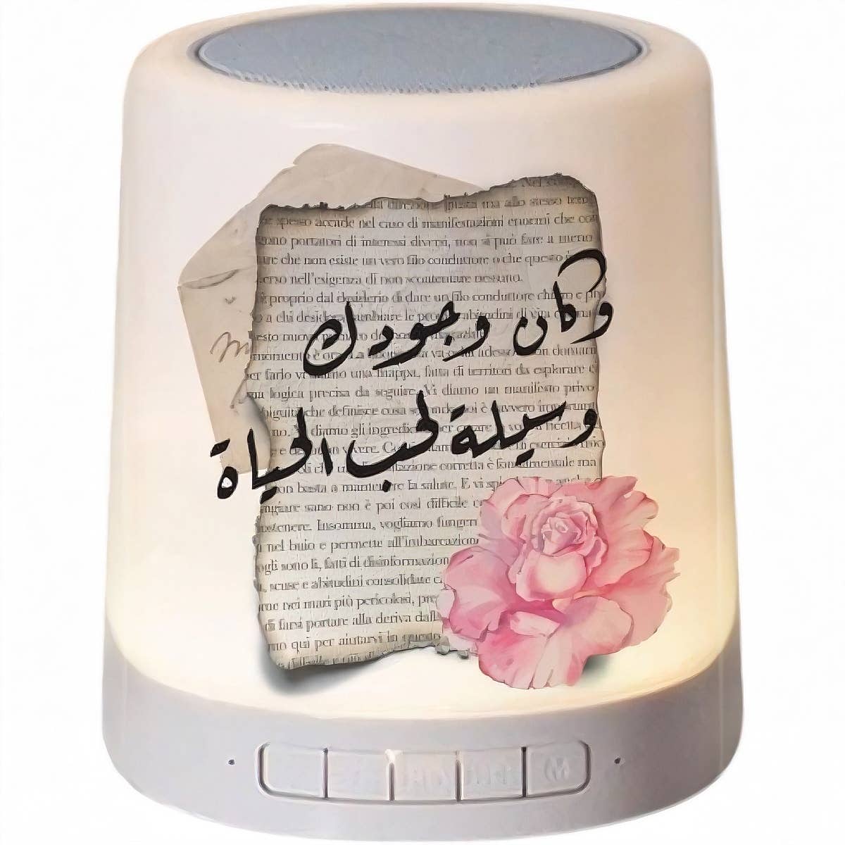 Plastic Bluetooth Speaker, Double Sided Printing, Shape 33, 100 Watts - White