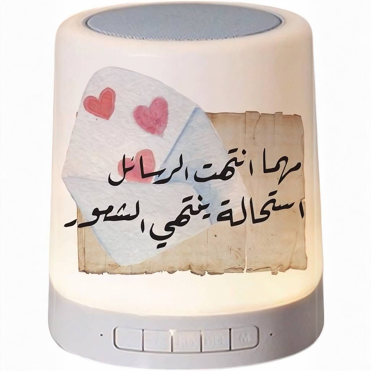 Plastic Bluetooth Speaker, Double Sided Printing, Shape 28, 100 Watts - White