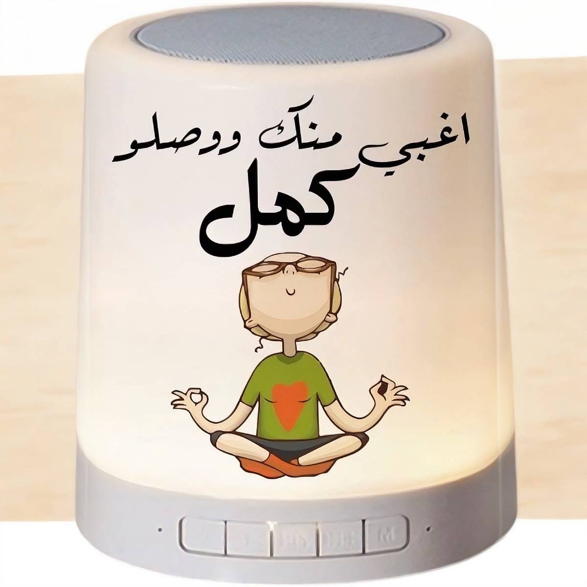 Plastic Bluetooth Speaker, Double Sided Printing, Shape 13, 100 Watts - White