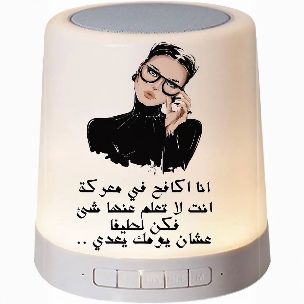 Plastic Bluetooth Speaker, Double Sided Printing, Shape 18, 100 Watts - White