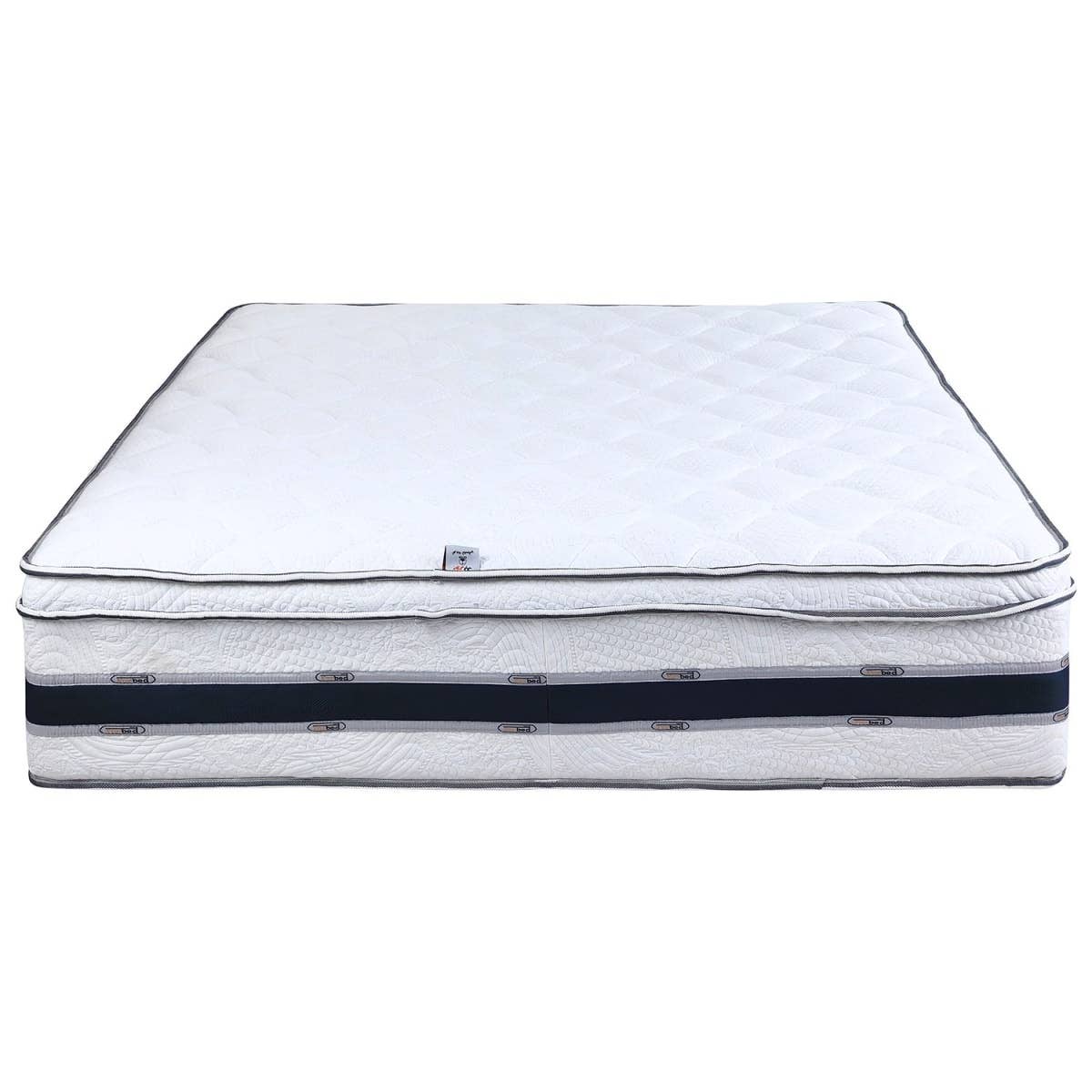 For Bed Memory Top Mattress, 160×195 cm, Height 35 cm, Connected Springs - White