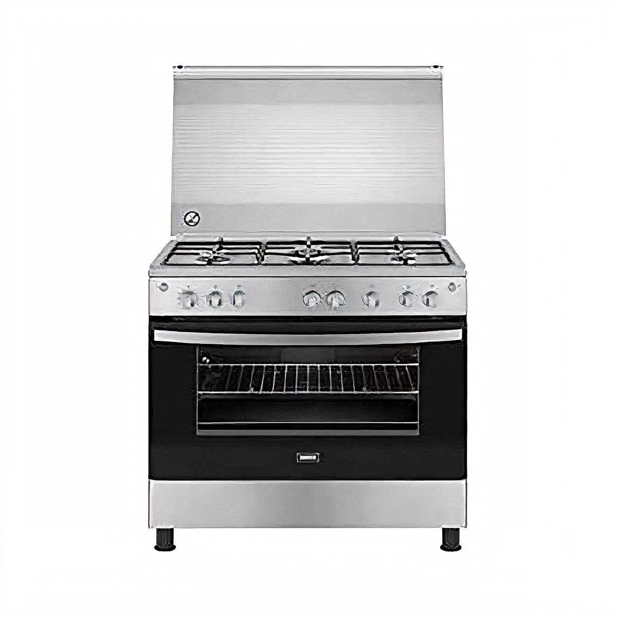 Zanussi ZCG91236XA Free Standing Cooker, 5 Burners, 60x90 cm - Silver