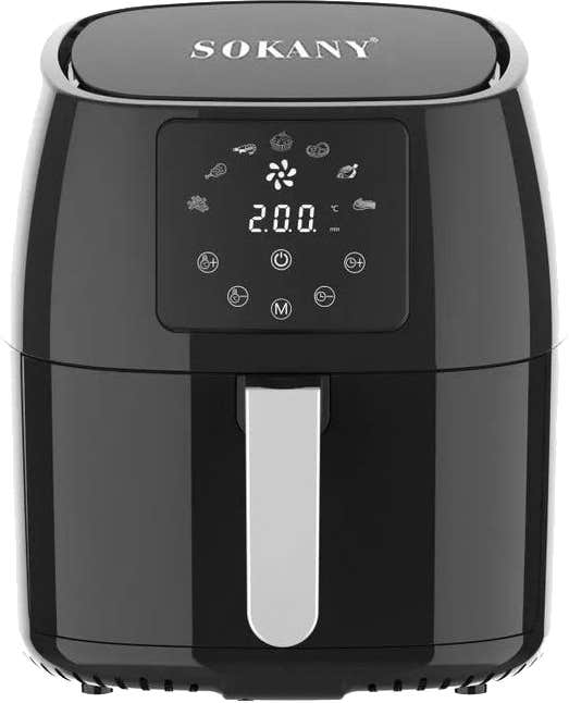Sokany Air Fryer, 1400 Watt, 5 Liter, SK-8018 - Black