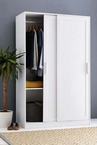 MDF wardrobe, 120×200×50 cm - White