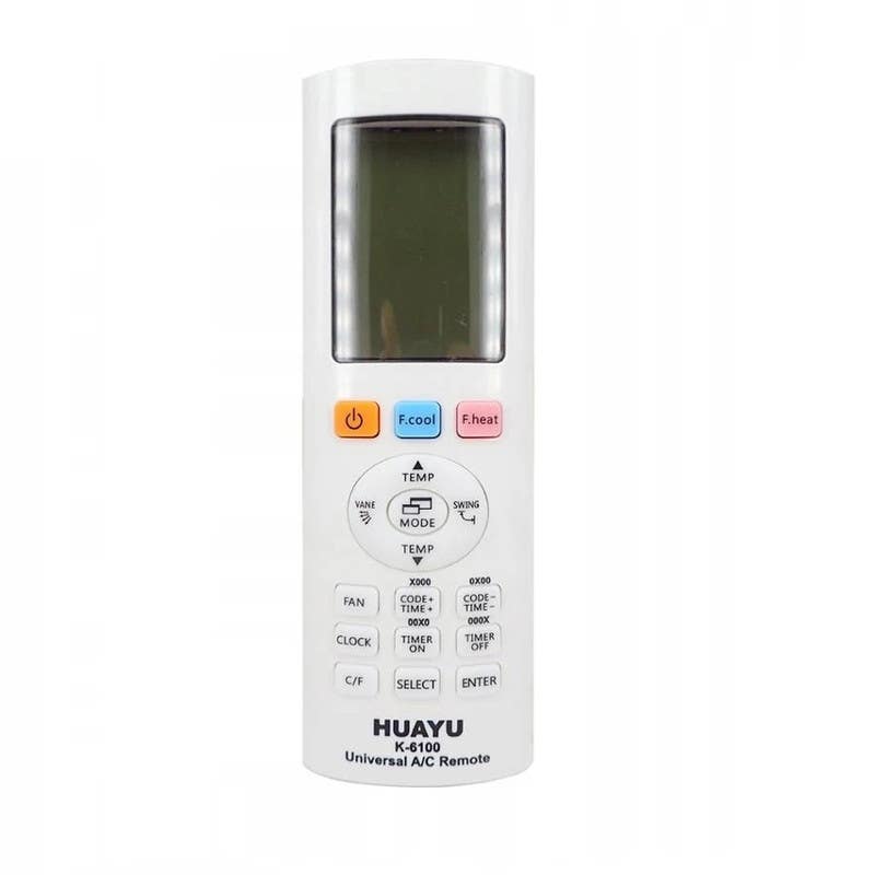 Huayu Remote Control, Compatible with Multiple Air Condition Models - White