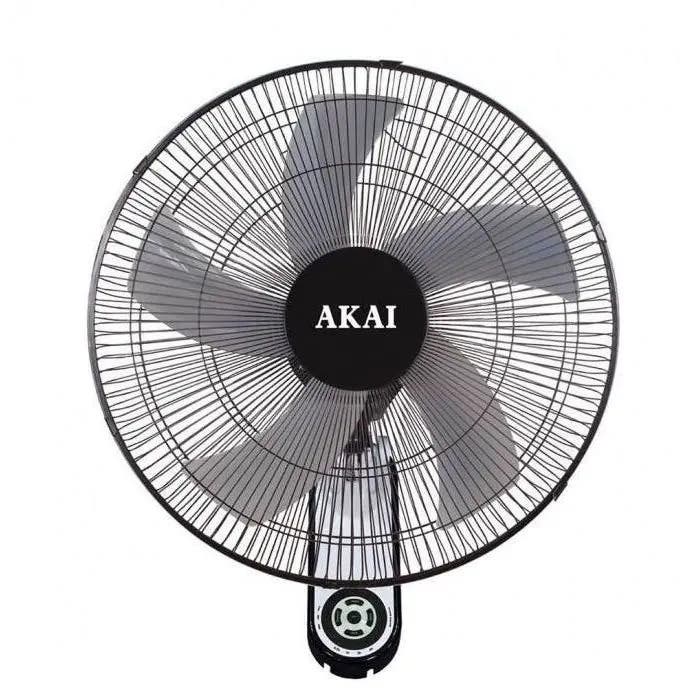 Akai AK-WF18 Wall Fan, 18 Inch, 3 Speeds - Black