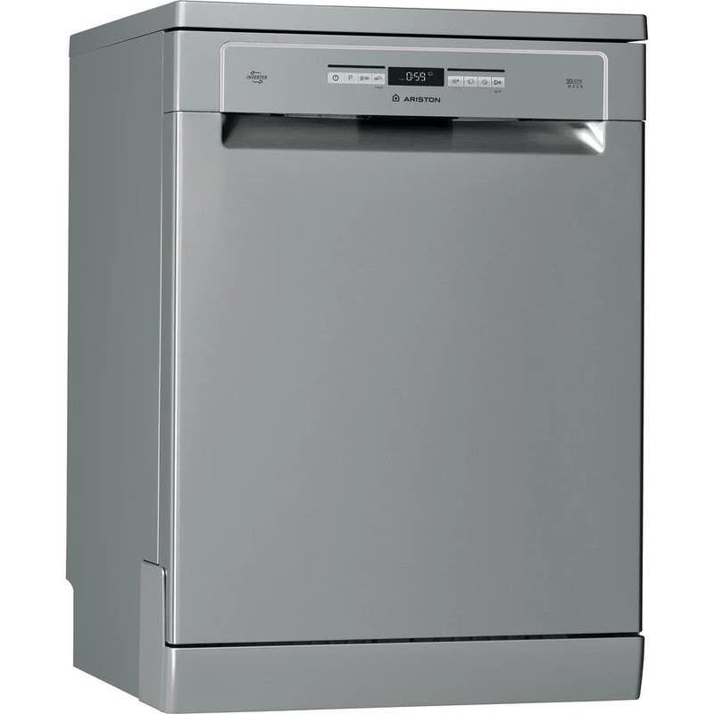 Ariston LFO 3P31 WLX Inverter Dishwasher, 15 Persons, 10 Programs, 5 Sprays - Silver