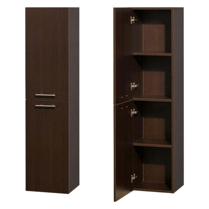 MDF Wood Clothes' Cabinet, 40x30x160 Cm - Brown