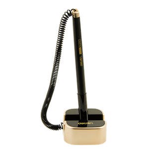 Deli 6797 Ballpoint Pen with Stand, 0.7 mm - Black