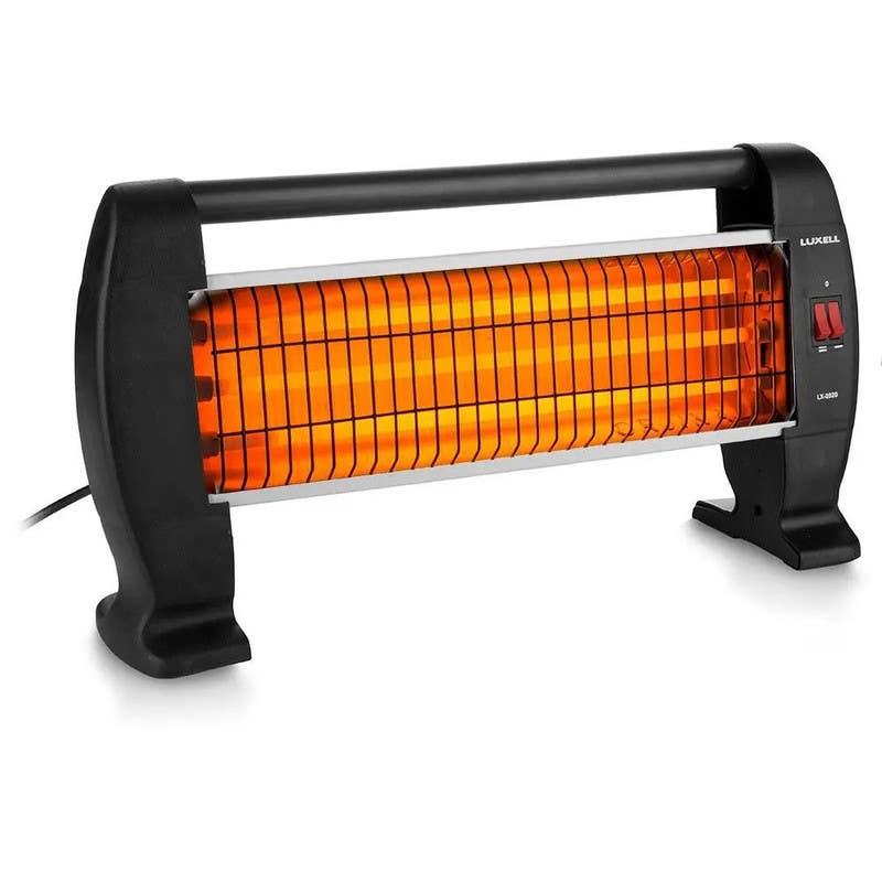 Kumtel KH 2820 Halogen Heater, 1800 Watt 3 Candles - Black