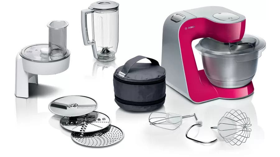 Bosch MUM58420 MUM5 Kitchen Machine, 1000 Watt, Red Silver