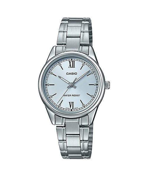 Casio LTP-V005D-2B3UDF Analog Dress Watch for Women, Stainless Steel Band - Silver