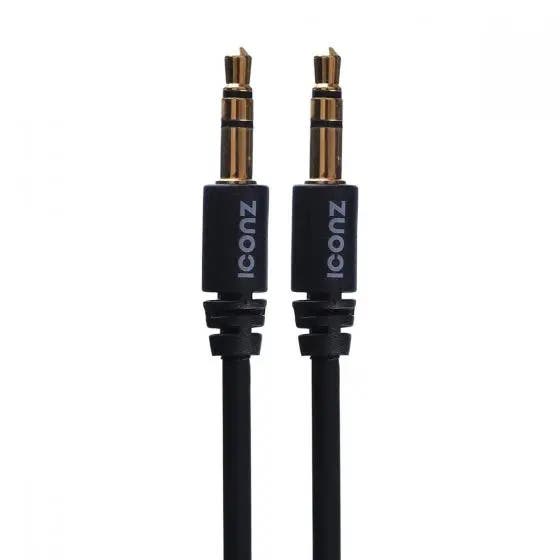 Iconz JCS1K AUX Cable, 1 Meter - Black