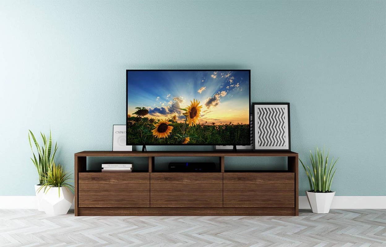 Wooden Tv Table, 160X45X30 Cm - Dark Brown