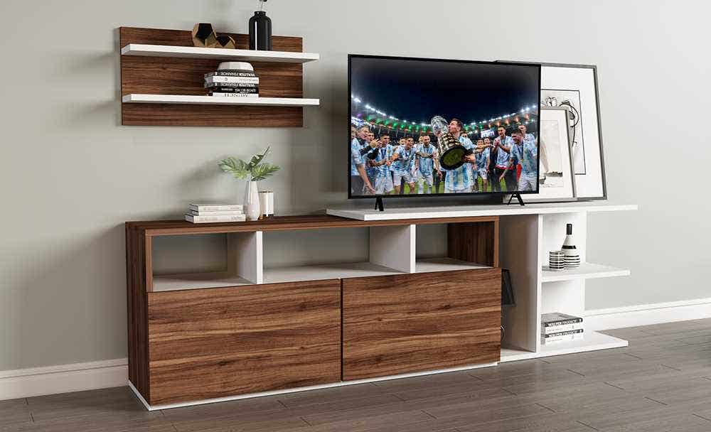 Wooden Tv Table, 180X50X30 Cm - Brown