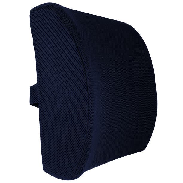Memory Foam Back Support Pillow - Dark Blue