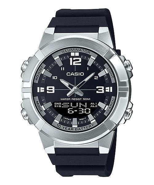 Casio AMW-870-1AVDF Analog-Digital Casual Watch for Men, Resin Band - Black