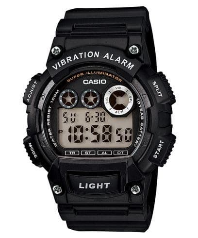 Casio MW-735H-1AVDF Digital Casual Watch for Men, Resin Band - Black