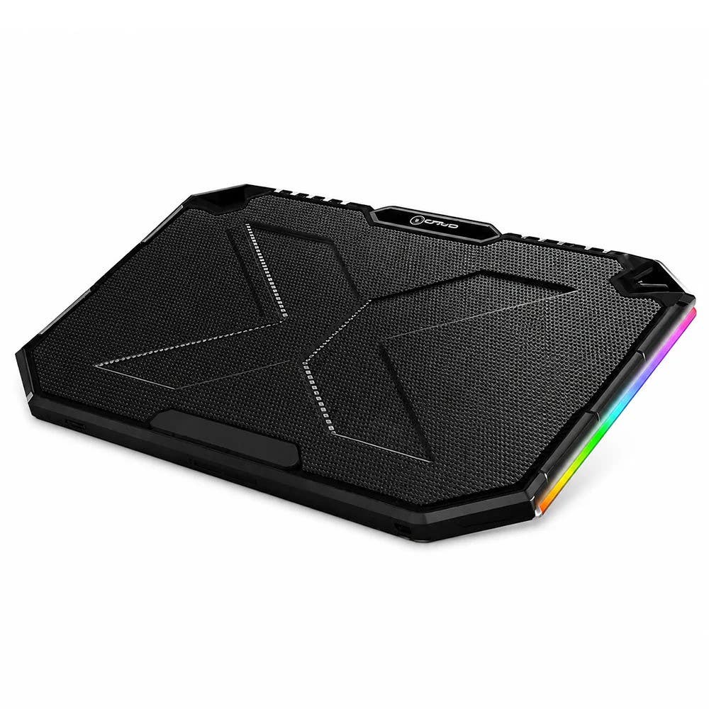 VOVO V-07 Laptop Cooling Pad, 41×27×3 cm, 5 Fans - Black