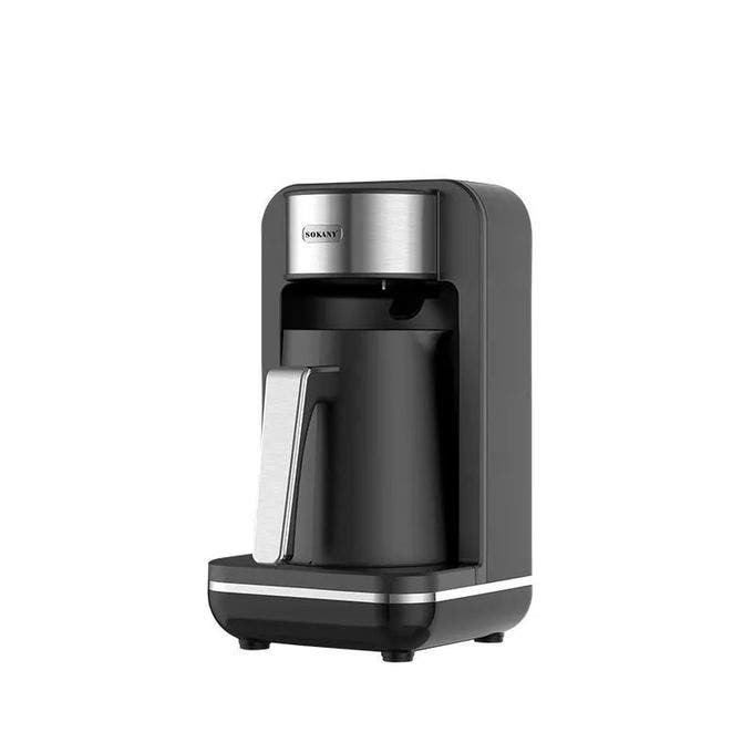 Sokani Turkish coffee machine, 550 watt, 4 cups - Black Silver