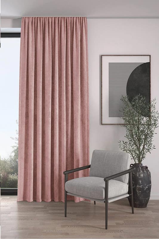 Turkish Velvet Modern Curtain, 270×270 cm - Cashmere