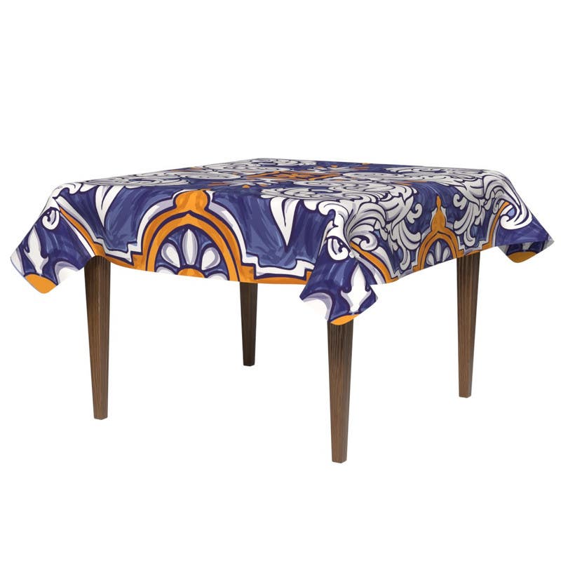 Polyester Tablecloth, 140×140 cm - Multicolor