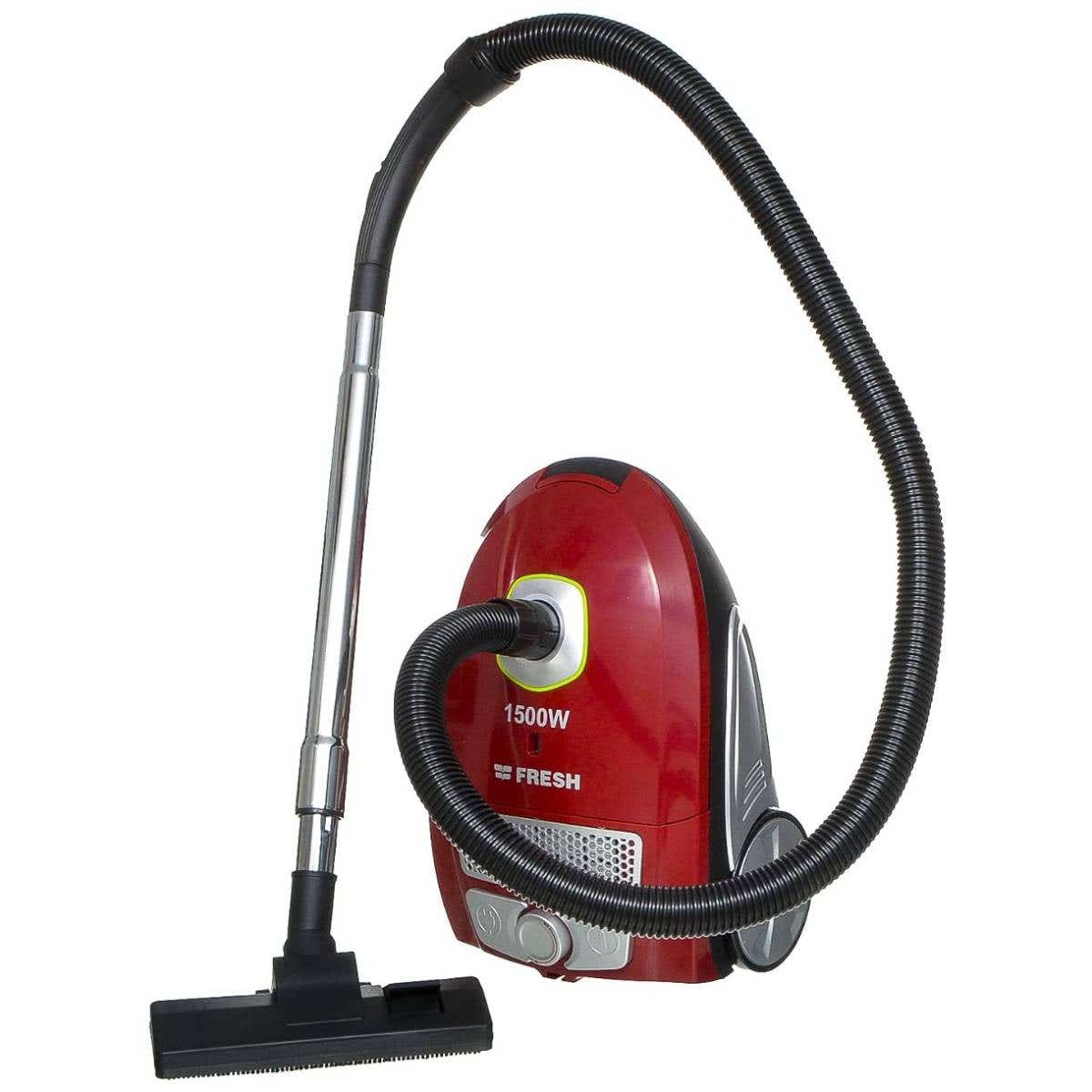 Fresh FB-1500A Spider Canister Vacuum Cleaner, 1500 watt - Red