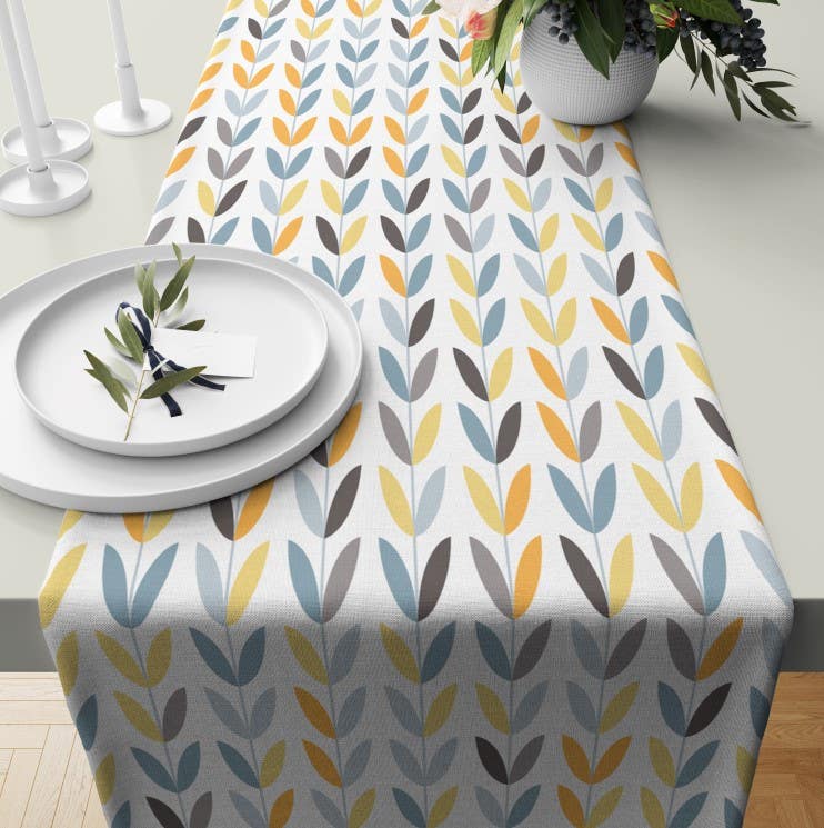 Velvet Runner Dinner Tablecloth, 45×150 cm - Multicolor